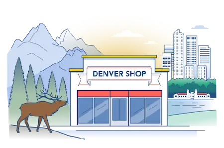 Colorado office illustration