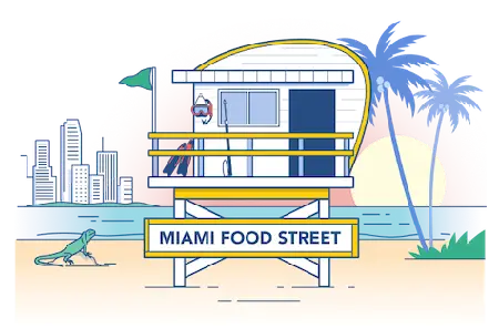 Miami office illustration