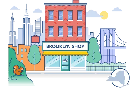 Brooklyn office illustration