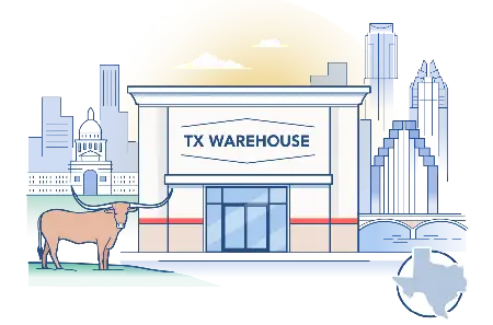 Texas office illustration